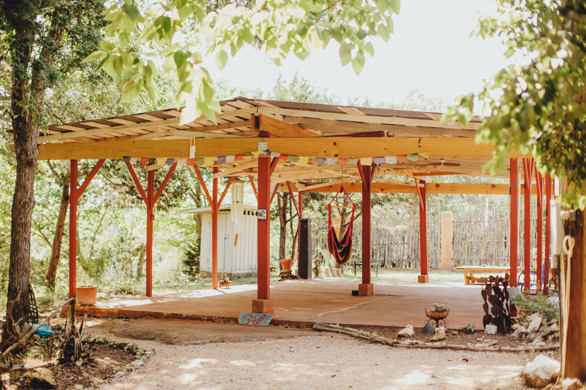 Covered pavilion