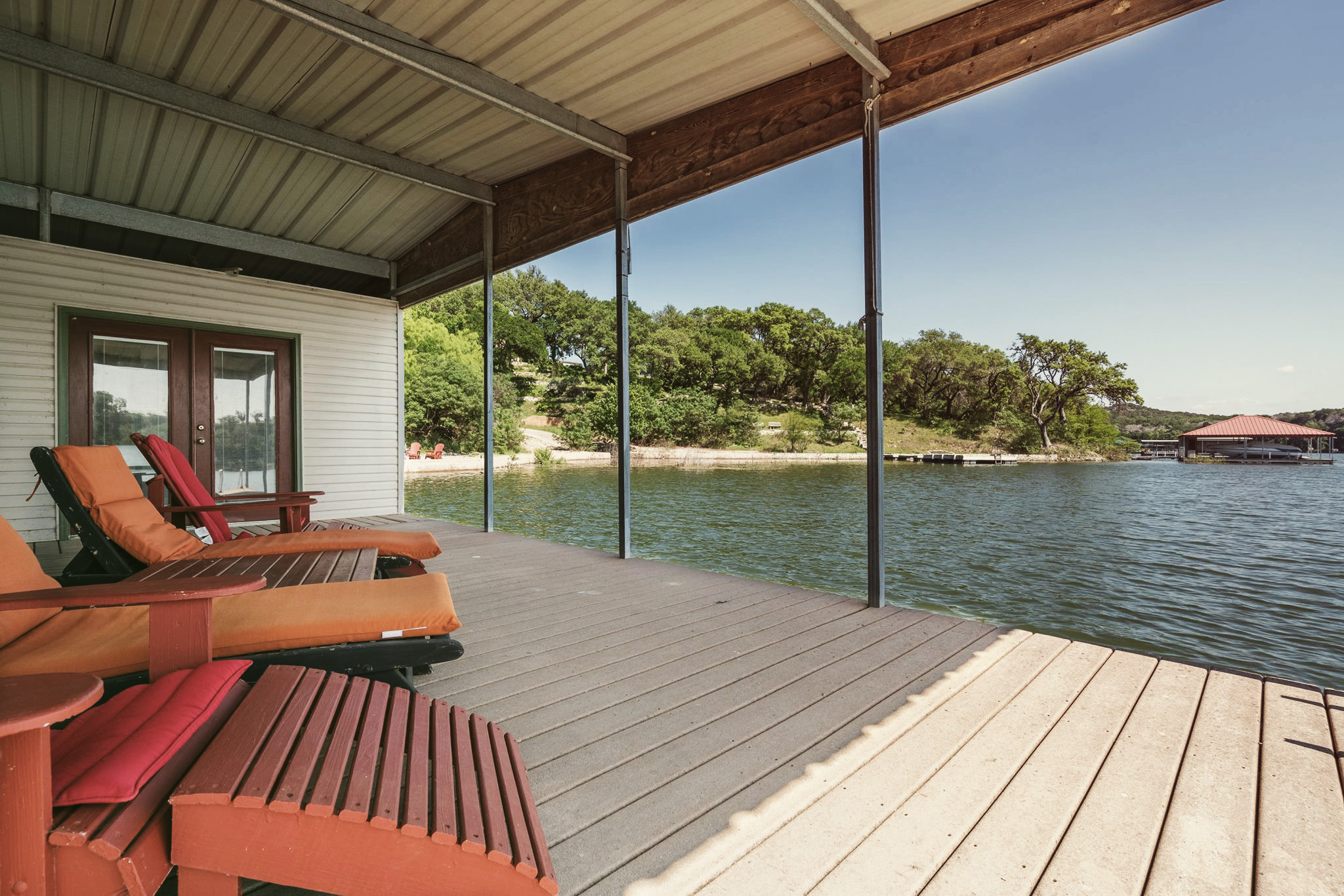 Waterfront cabin and deck